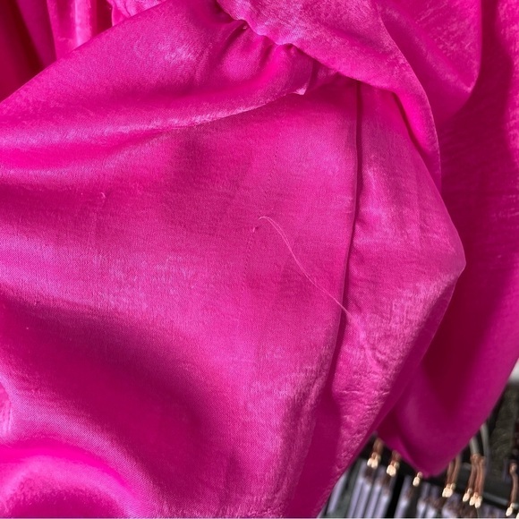 Bucketlist Pink Blouson Sleeve Flowy Top - Picture 5 of 6